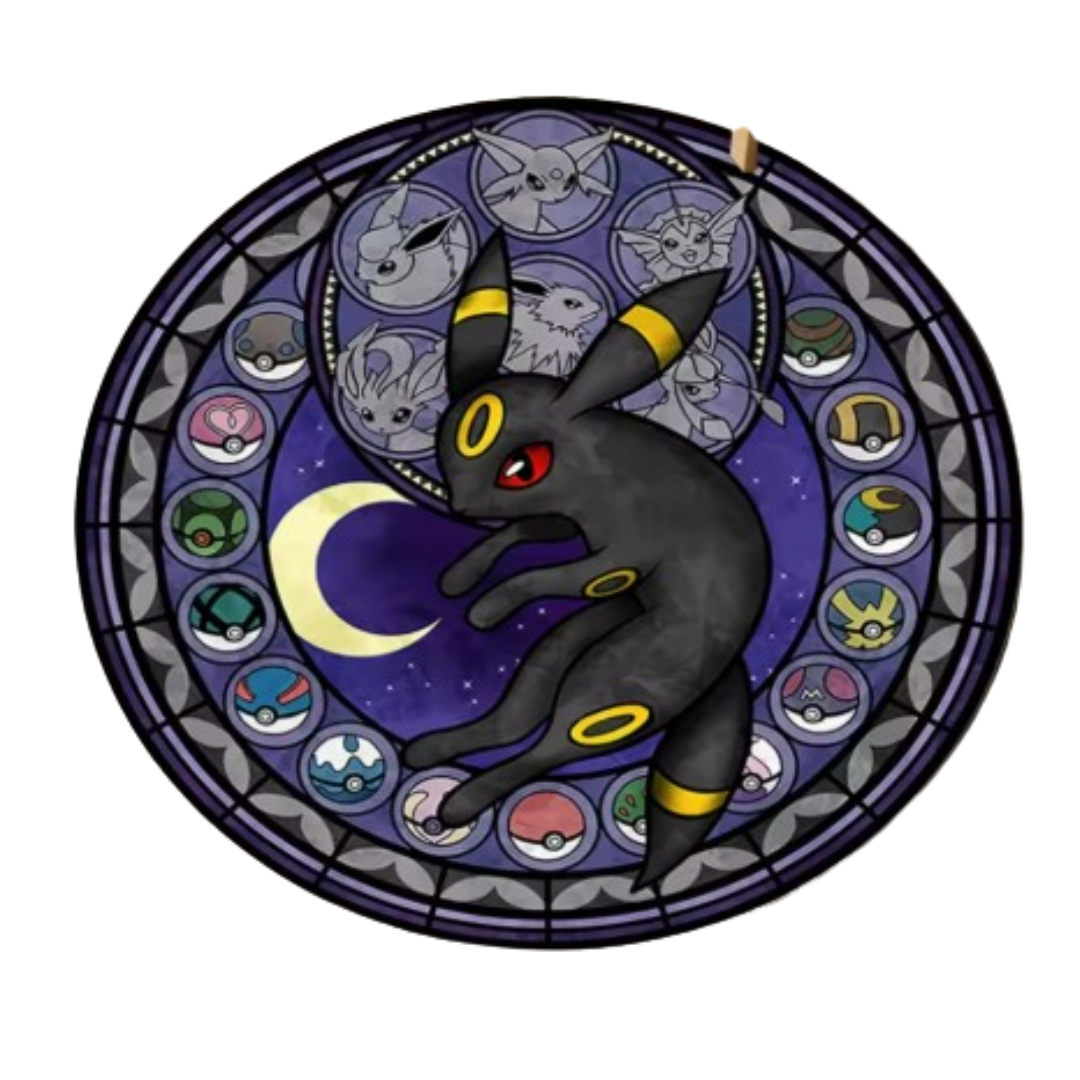Alfombra redonda MINISO Pokemon Black Sylveon Elves
