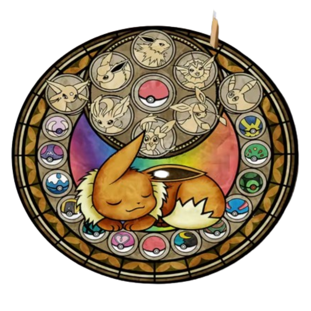 Alfombra redonda MINISO Pokemon Black Sylveon Elves