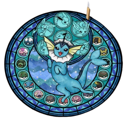 Alfombra redonda MINISO Pokemon Black Sylveon Elves