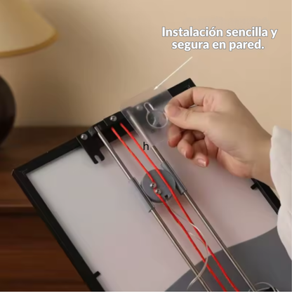 Cuadro Decorativo de Puesta de Sol con Iluminación